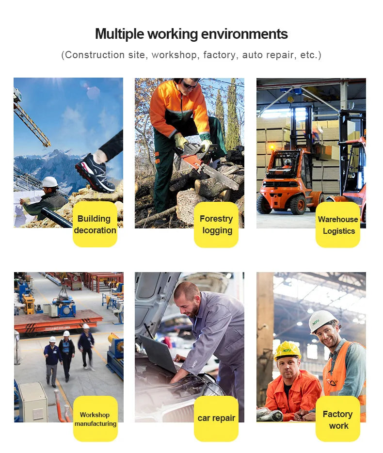 Rotating Button Safety Shoes Men Work Sneakers Indestructible Shoes Puncture-Proof Protective Shoes Work Boots Steel Toe Shoes - Shopfly.co.uk