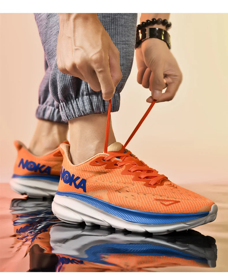 Men Sports Running Shoes Casual Carbon Plate Marathon Breathable Lightweight Women's Comfortable Athletic Nonskid Sneakers - Shopfly.co.uk