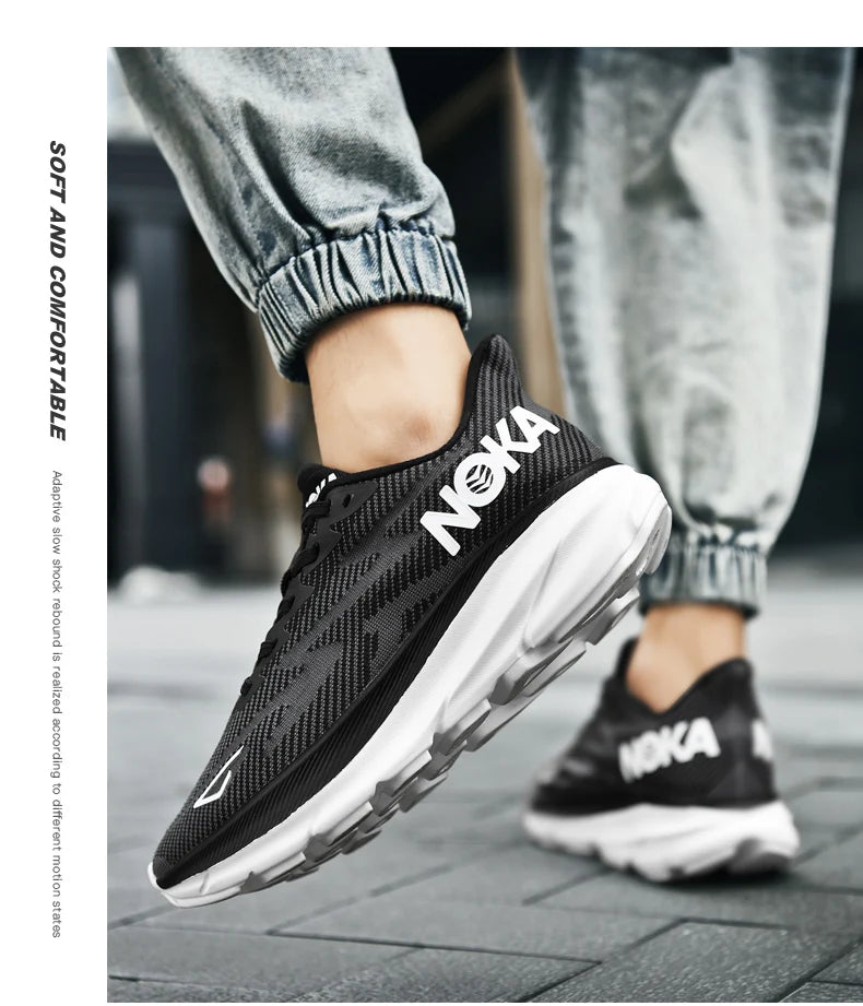 Men Sports Running Shoes Casual Carbon Plate Marathon Breathable Lightweight Women's Comfortable Athletic Nonskid Sneakers - Shopfly.co.uk