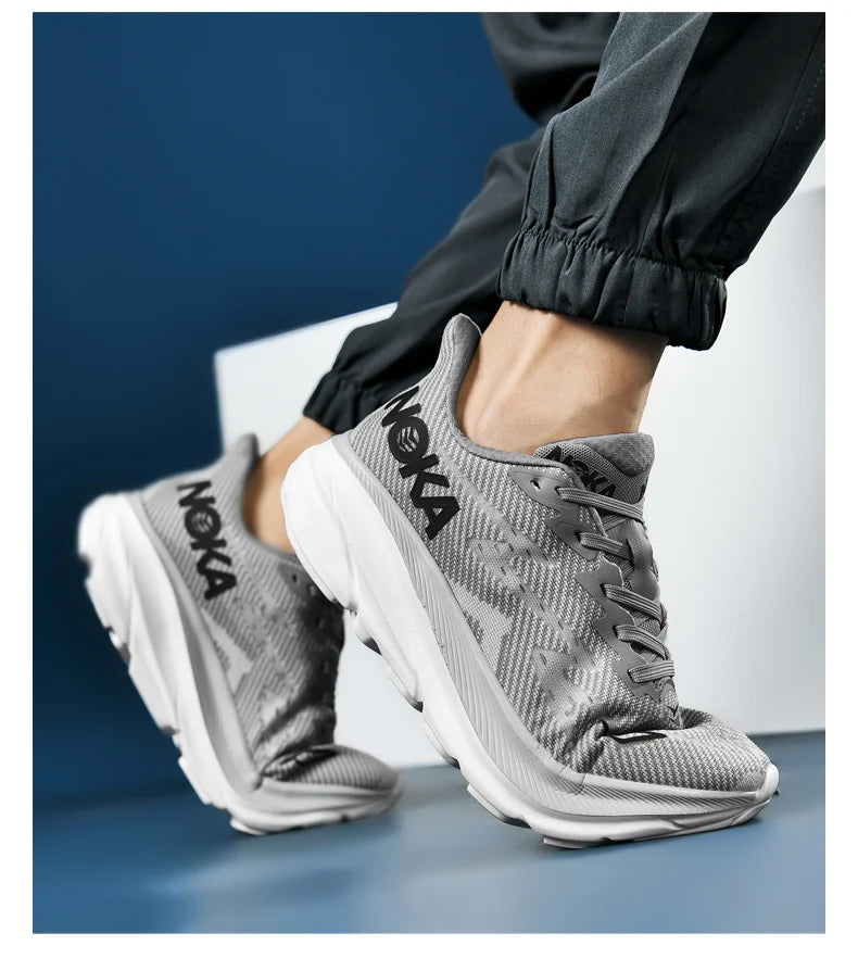 Men Sports Running Shoes Casual Carbon Plate Marathon Breathable Lightweight Women's Comfortable Athletic Nonskid Sneakers - Shopfly.co.uk