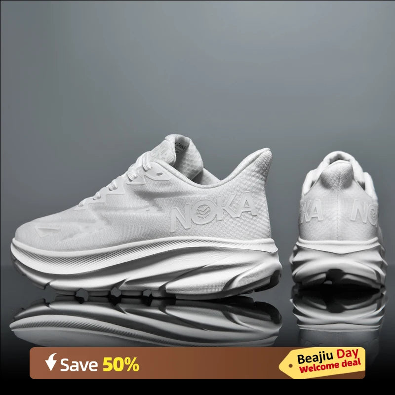 Men Sports Running Shoes Casual Carbon Plate Marathon Breathable Lightweight Women's Comfortable Athletic Nonskid Sneakers - Shopfly.co.uk