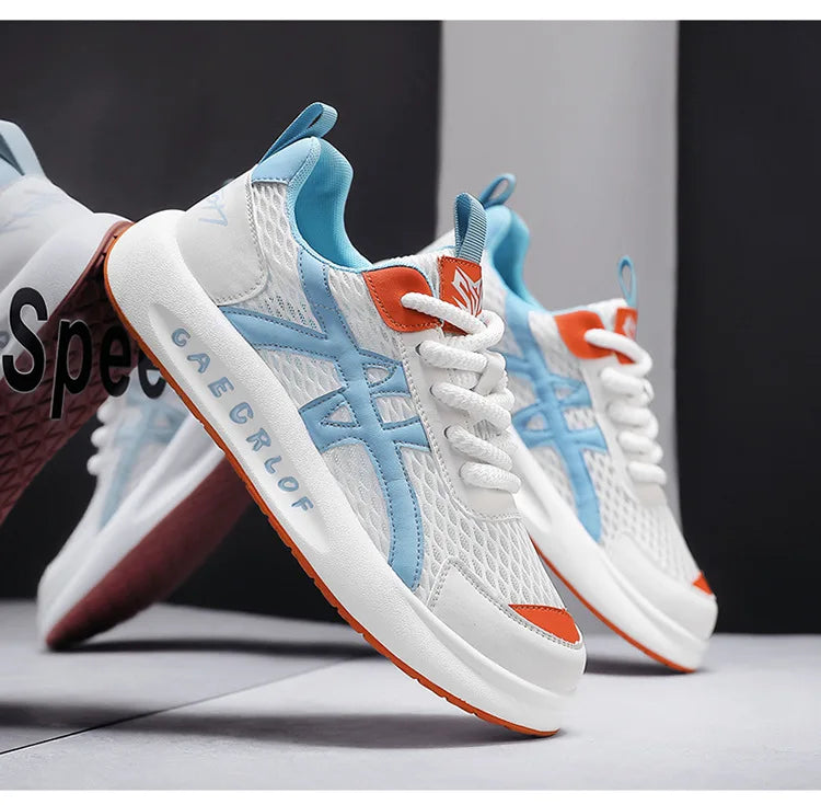 Size 39-44 Men's Shoes Breathable Mesh Casual Sports Shoes Versatile Thick Sole Height Increase Daddy Shoes - Shopfly.co.uk