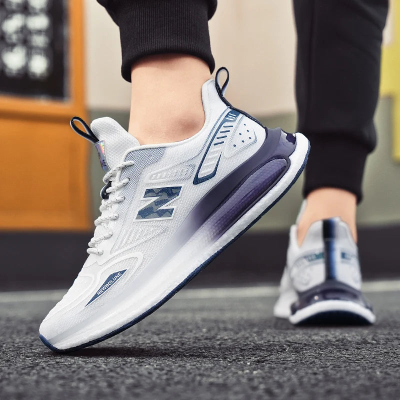 Sports Shoes for Men Mesh Breathable Comfortable Outdoor Sports Trendy Lace-up Sneakers 2025 New Casual Running Shoes for Man - Shopfly.co.uk