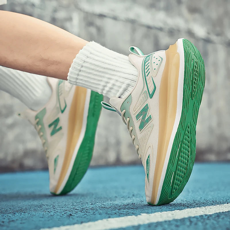 Sports Shoes for Men Mesh Breathable Comfortable Outdoor Sports Trendy Lace-up Sneakers 2025 New Casual Running Shoes for Man - Shopfly.co.uk