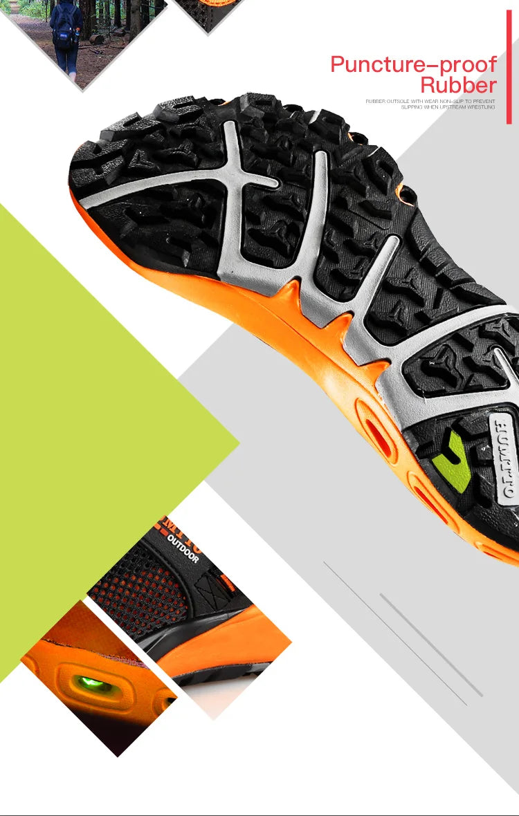HUMTTO Summer Wading Hiking Shoes for Men Outdoor Man Sneakers Breathable Quick Drying Sports Trekking Beach Barefoot Mens Shoes - Shopfly.co.uk