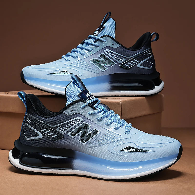 Sports Shoes for Men Mesh Breathable Comfortable Outdoor Sports Trendy Lace-up Sneakers 2025 New Casual Running Shoes for Man - Shopfly.co.uk