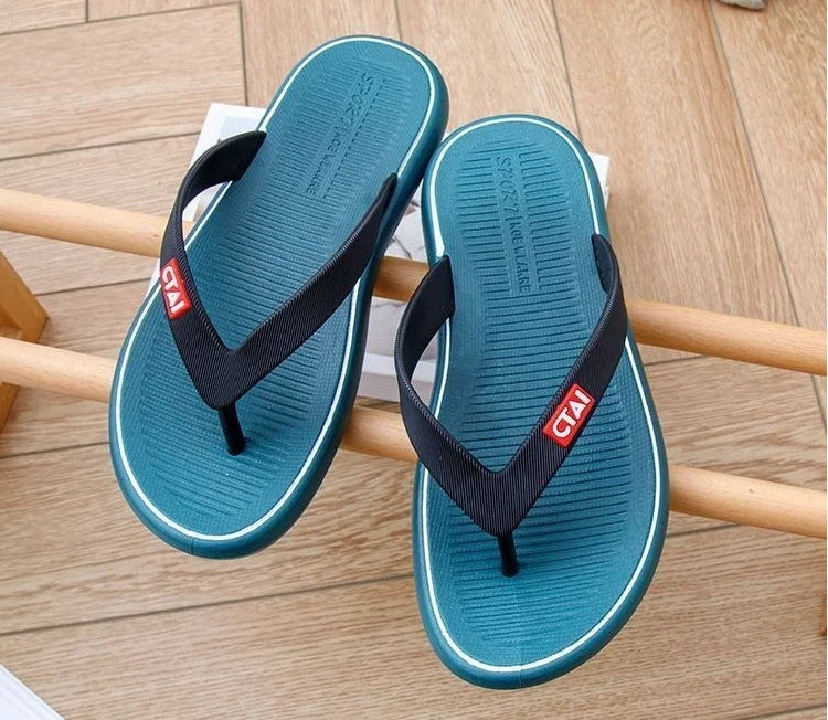 Red Flat Sandals Man Shiatsu Cheap Liquidation Summer Sale Slippers for Men Designer Luxury 2025 Fashion Mascullino Trend Shoes - Shopfly.co.uk