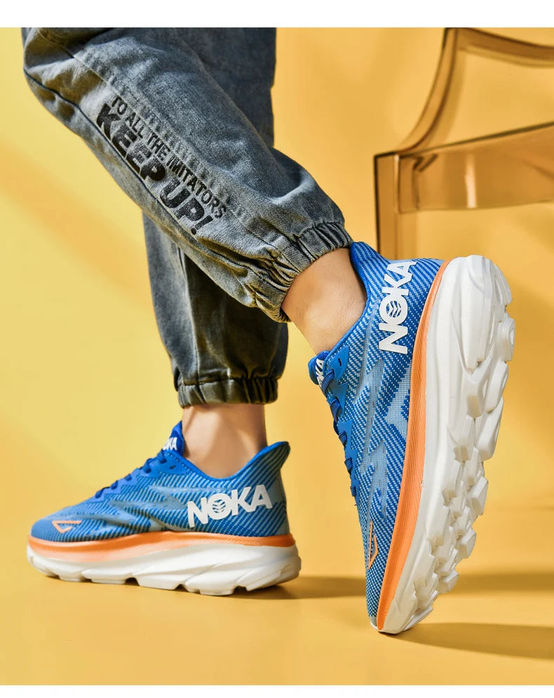 Men Sports Running Shoes Casual Carbon Plate Marathon Breathable Lightweight Women's Comfortable Athletic Nonskid Sneakers - Shopfly.co.uk