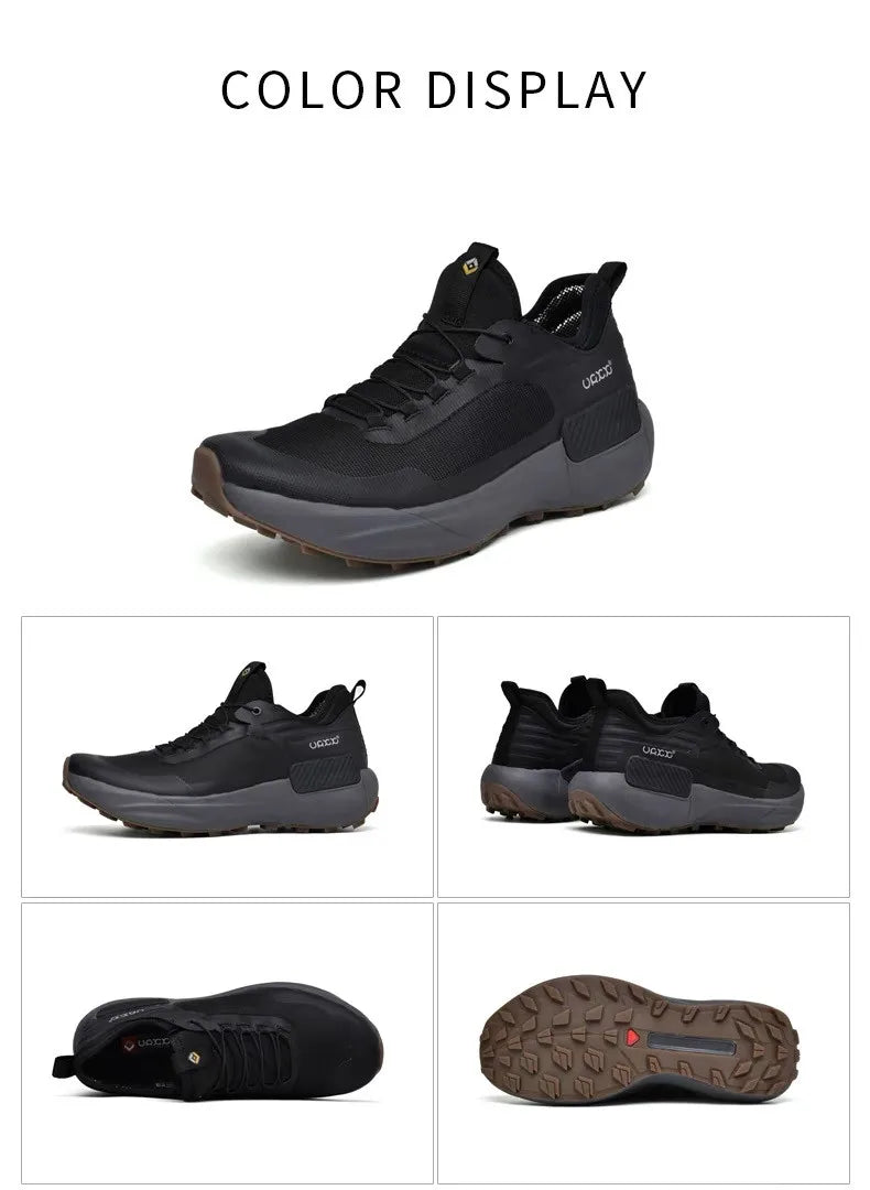 Men's New Running Shoes Sports Casual Walking Shoes Comfortable Soft Sole Waterproof Outdoor Shoes Men Platform Non-Slip - Shopfly.co.uk
