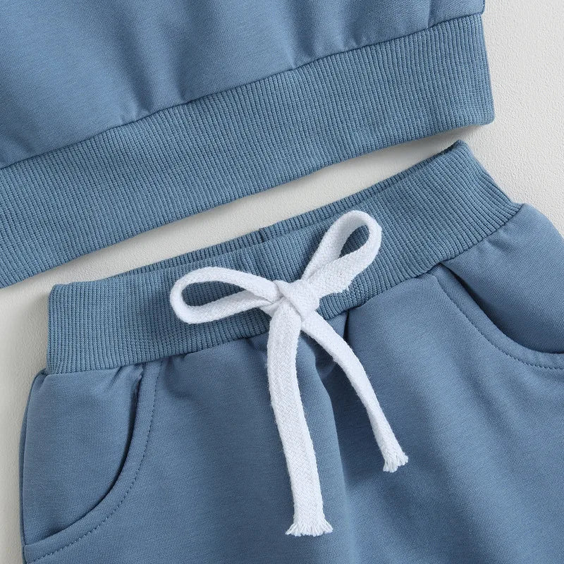 RUEWEY Baby Boy Contrast Color Pant Sets Spring Autumn Clothes Long Sleeve Sweatshirt Tops and Bottom Sets Baby Items Clothing - Shopfly.co.uk