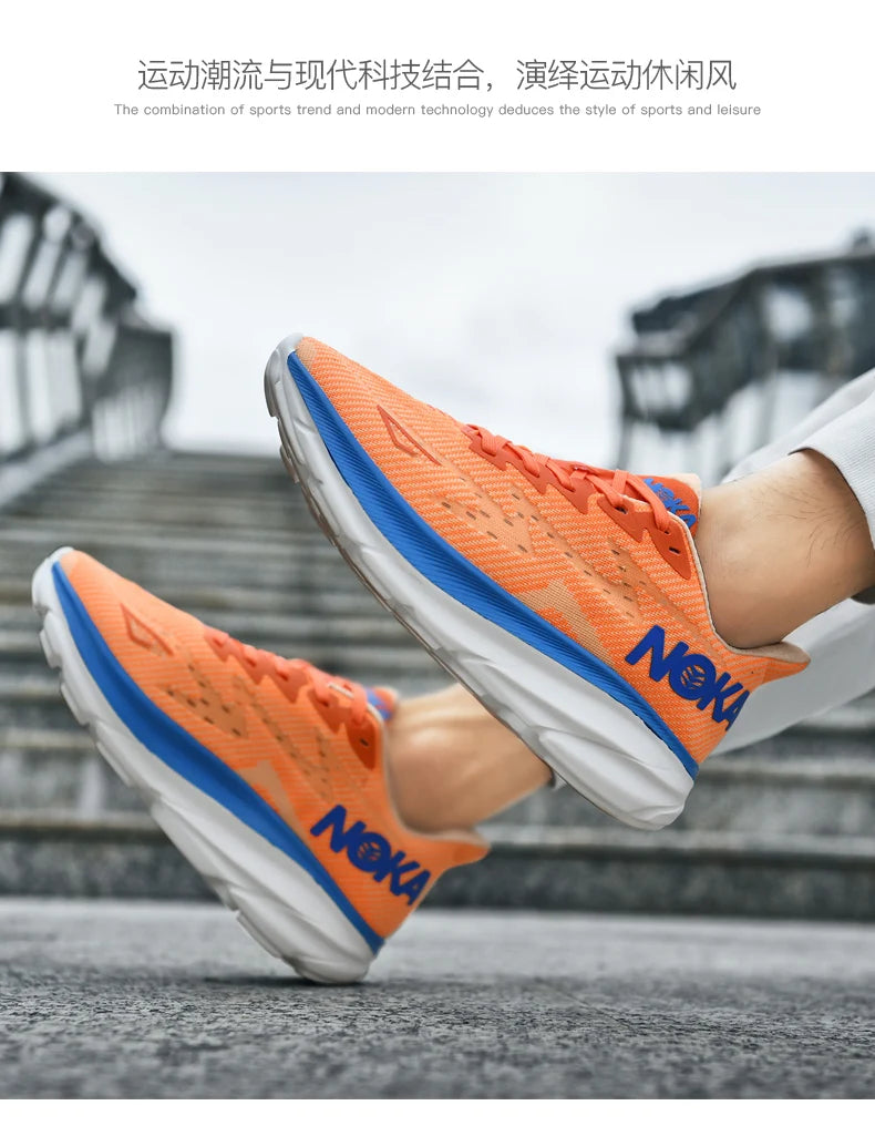 Men Sports Running Shoes Casual Carbon Plate Marathon Breathable Lightweight Women's Comfortable Athletic Nonskid Sneakers - Shopfly.co.uk