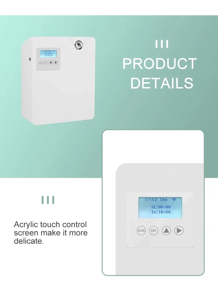 Waterless Fragrance Diffuser 300ml WIFI Control Flavoring Diffuser Timer Function Air Freshener Smell Distributor For Home Hotel - Shopfly.co.uk