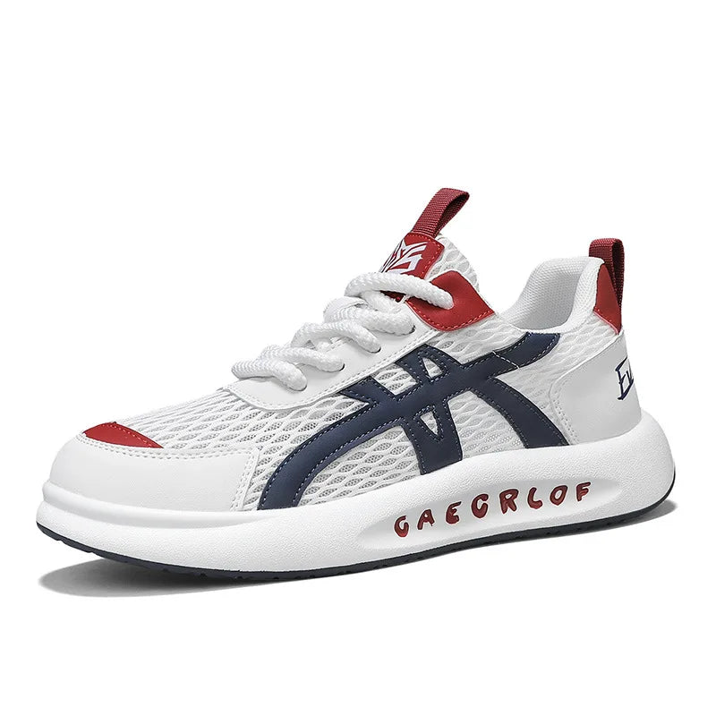 Size 39-44 Men's Shoes Breathable Mesh Casual Sports Shoes Versatile Thick Sole Height Increase Daddy Shoes - Shopfly.co.uk