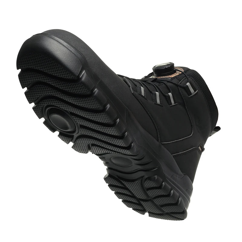 Waterproof Safety Boots Men Indestructible Steel Toe Work Boots Anti-smash Stab-resistant Safety Shoes Biker Botas Para Hombre - Shopfly.co.uk