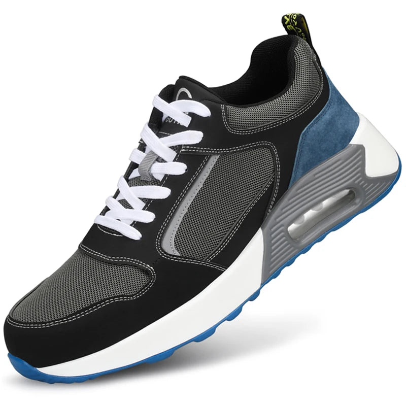 Fashion Security Shoes For Men Women Work Shoes Anti-smash Steel Toe Shoes Anti-puncture Protective Shoes Air Cushion Sneakers - Shopfly.co.uk