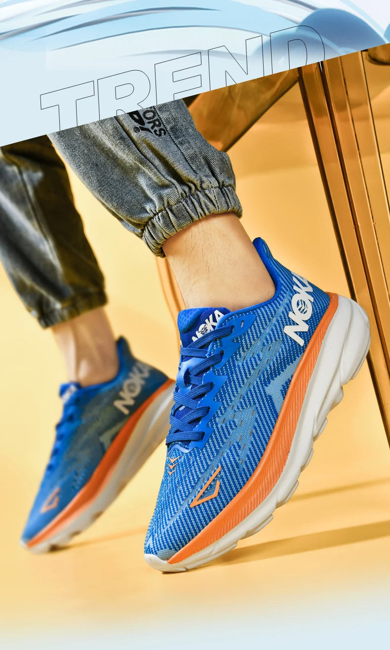 Men Sports Running Shoes Casual Carbon Plate Marathon Breathable Lightweight Women's Comfortable Athletic Nonskid Sneakers - Shopfly.co.uk