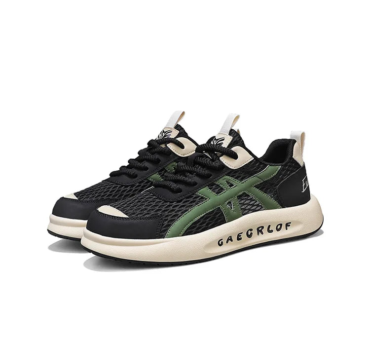 Size 39-44 Men's Shoes Breathable Mesh Casual Sports Shoes Versatile Thick Sole Height Increase Daddy Shoes - Shopfly.co.uk