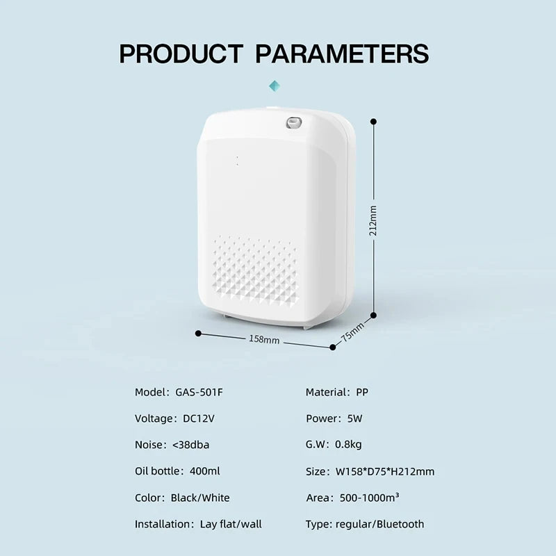Waterless Fragrance Diffuser 300ml WIFI Control Flavoring Diffuser Timer Function Air Freshener Smell Distributor For Home Hotel - Shopfly.co.uk
