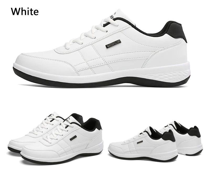 New Leather Men's Shoes, Sports Shoes, Fashion, Brisk Walking, Luxury Shoes, Breathable, Anti Slip, Casual Vulcanized Shoes38-46 - Shopfly.co.uk