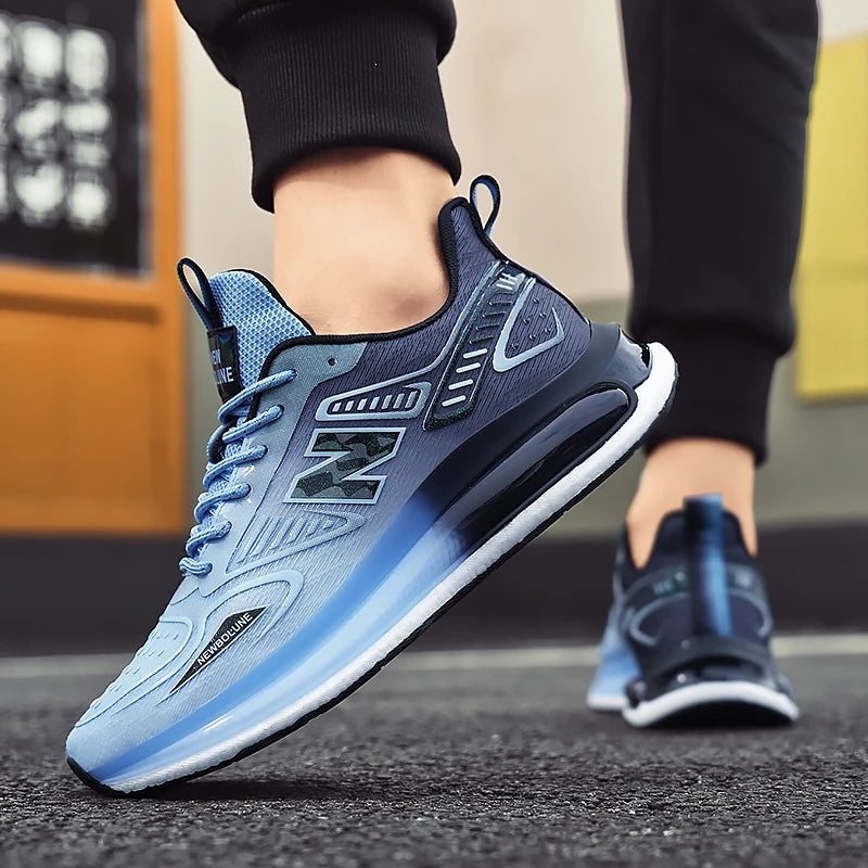 Sports Shoes for Men Mesh Breathable Comfortable Outdoor Sports Trendy Lace-up Sneakers 2025 New Casual Running Shoes for Man - Shopfly.co.uk