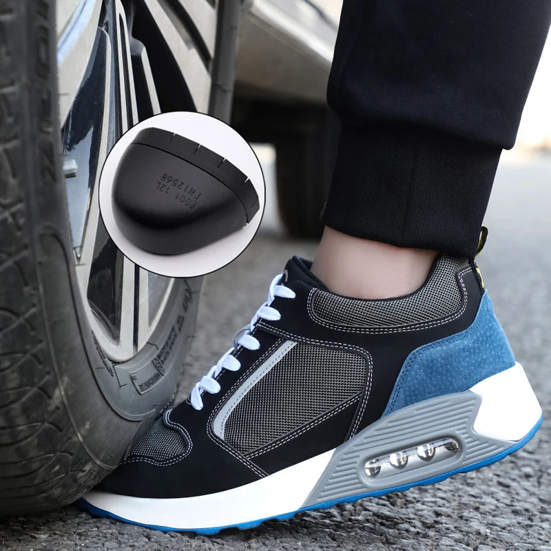 Fashion Security Shoes For Men Women Work Shoes Anti-smash Steel Toe Shoes Anti-puncture Protective Shoes Air Cushion Sneakers - Shopfly.co.uk