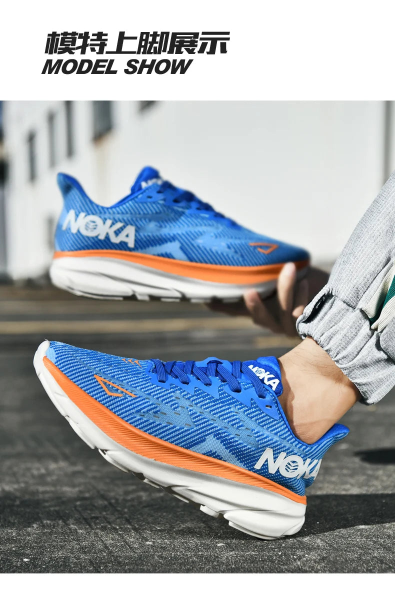 Men Sports Running Shoes Casual Carbon Plate Marathon Breathable Lightweight Women's Comfortable Athletic Nonskid Sneakers - Shopfly.co.uk