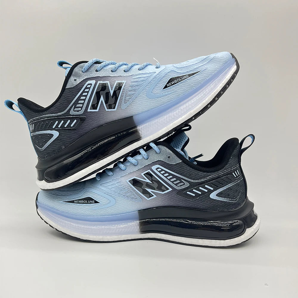 Sports Shoes for Men Mesh Breathable Comfortable Outdoor Sports Trendy Lace-up Sneakers 2025 New Casual Running Shoes for Man - Shopfly.co.uk