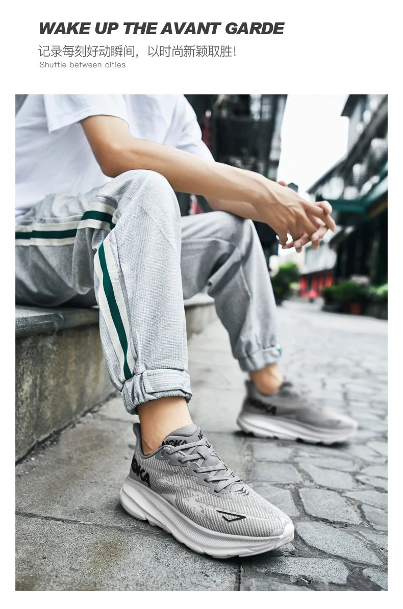 Men Sports Running Shoes Casual Carbon Plate Marathon Breathable Lightweight Women's Comfortable Athletic Nonskid Sneakers - Shopfly.co.uk