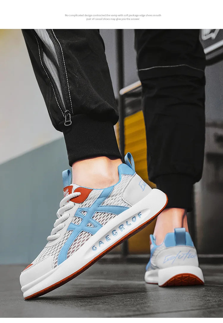 Size 39-44 Men's Shoes Breathable Mesh Casual Sports Shoes Versatile Thick Sole Height Increase Daddy Shoes - Shopfly.co.uk
