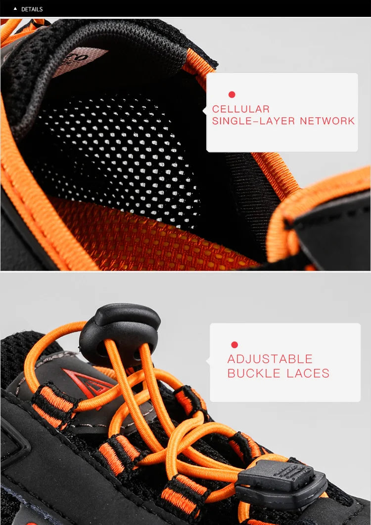 HUMTTO Summer Wading Hiking Shoes for Men Outdoor Man Sneakers Breathable Quick Drying Sports Trekking Beach Barefoot Mens Shoes - Shopfly.co.uk
