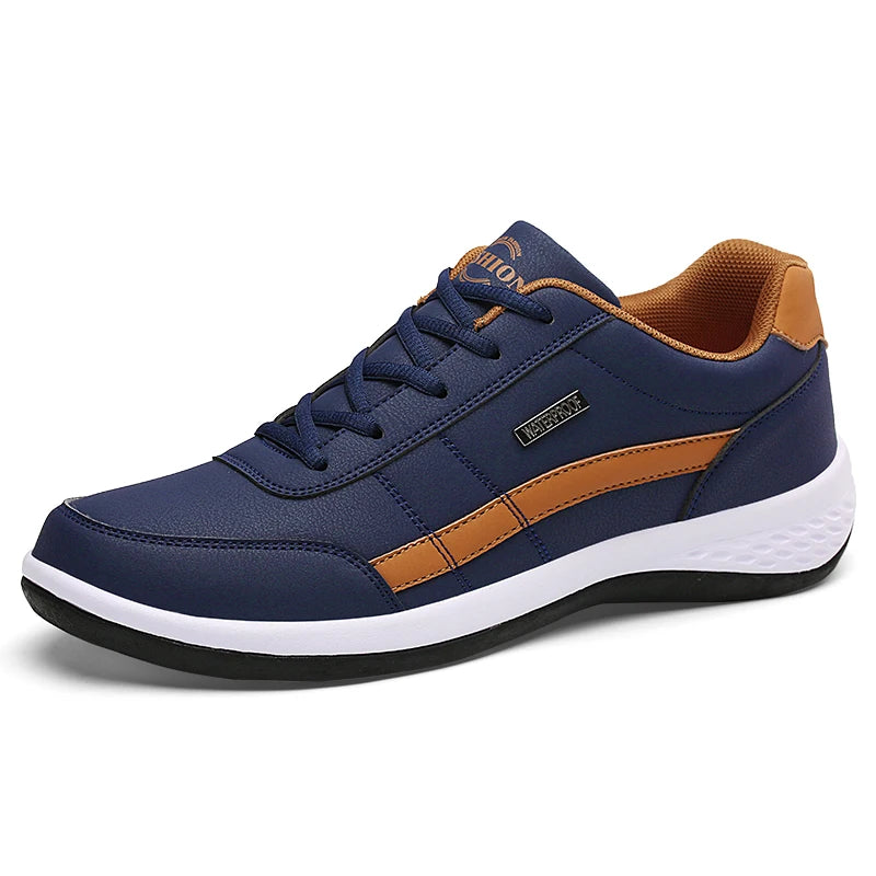 New Leather Men's Shoes, Sports Shoes, Fashion, Brisk Walking, Luxury Shoes, Breathable, Anti Slip, Casual Vulcanized Shoes38-46 - Shopfly.co.uk