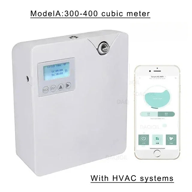Waterless Fragrance Diffuser 300ml WIFI Control Flavoring Diffuser Timer Function Air Freshener Smell Distributor For Home Hotel - Shopfly.co.uk