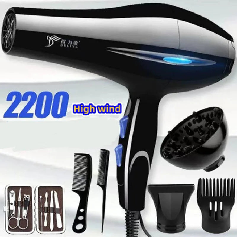 Freely match with a hair dryer and a full set of accessories with a large and small power hair dryer. - Shopfly.co.uk