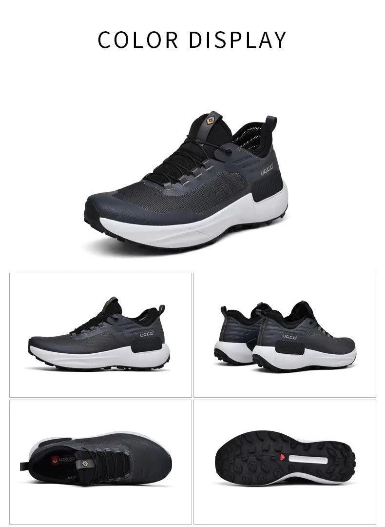 Men's New Running Shoes Sports Casual Walking Shoes Comfortable Soft Sole Waterproof Outdoor Shoes Men Platform Non-Slip - Shopfly.co.uk