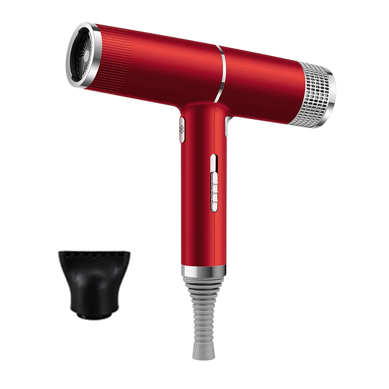 Low noise cold and hot negative ion hair dryer Intelligent temperature adjustable quick drying leafless hair dryer - Shopfly.co.uk