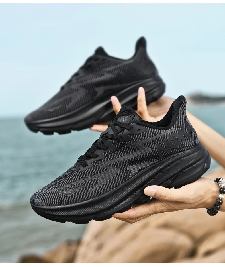Men Sports Running Shoes Casual Carbon Plate Marathon Breathable Lightweight Women's Comfortable Athletic Nonskid Sneakers - Shopfly.co.uk