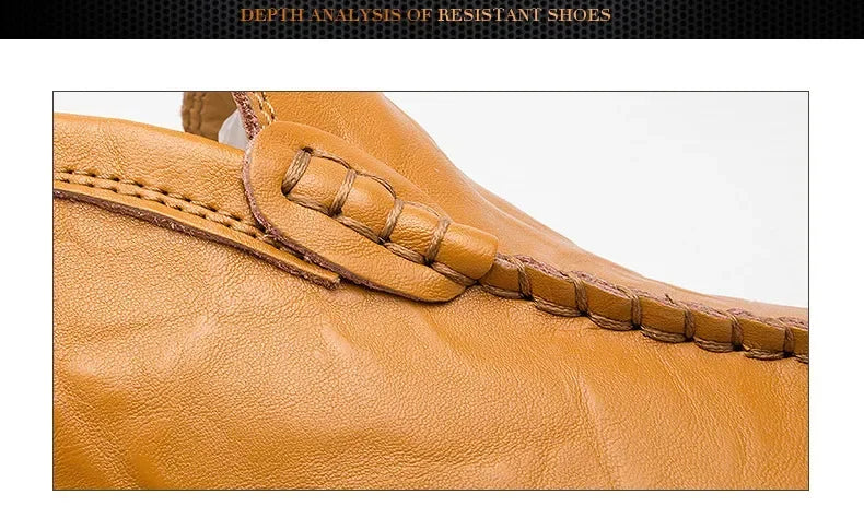 Men Shoes Casual Genuine Leather Mens Loafers Moccasins Designer Slip on Boat Shoes High Quality Chaussure Homme Plus Size 37-47 - Shopfly.co.uk