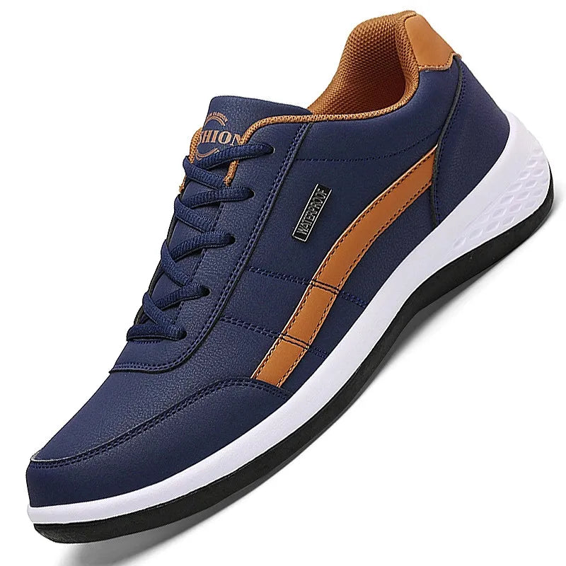 New Leather Men's Shoes, Sports Shoes, Fashion, Brisk Walking, Luxury Shoes, Breathable, Anti Slip, Casual Vulcanized Shoes38-46 - Shopfly.co.uk