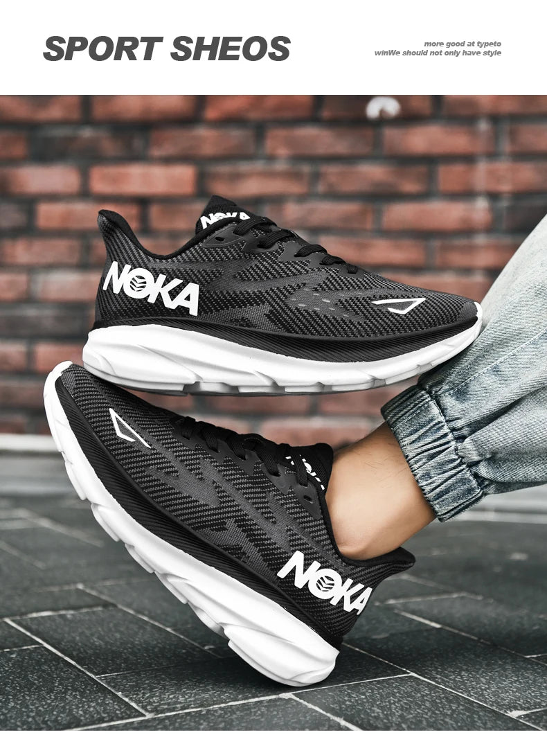 Men Sports Running Shoes Casual Carbon Plate Marathon Breathable Lightweight Women's Comfortable Athletic Nonskid Sneakers - Shopfly.co.uk