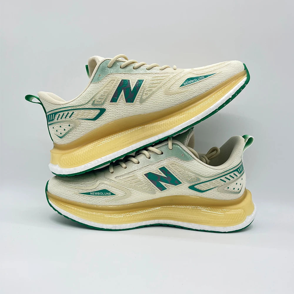 Sports Shoes for Men Mesh Breathable Comfortable Outdoor Sports Trendy Lace-up Sneakers 2025 New Casual Running Shoes for Man - Shopfly.co.uk