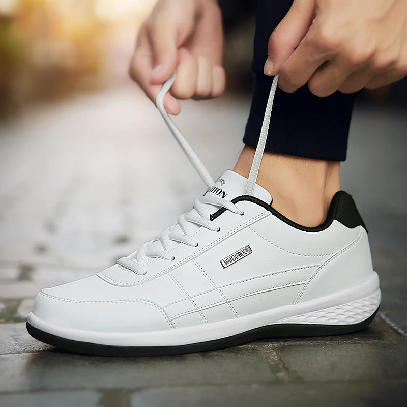 New Leather Men's Shoes, Sports Shoes, Fashion, Brisk Walking, Luxury Shoes, Breathable, Anti Slip, Casual Vulcanized Shoes38-46 - Shopfly.co.uk
