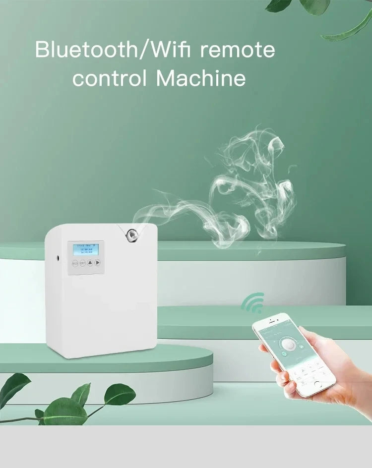 Waterless Fragrance Diffuser 300ml WIFI Control Flavoring Diffuser Timer Function Air Freshener Smell Distributor For Home Hotel - Shopfly.co.uk
