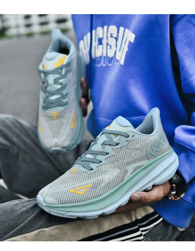 Men Sports Running Shoes Casual Carbon Plate Marathon Breathable Lightweight Women's Comfortable Athletic Nonskid Sneakers - Shopfly.co.uk