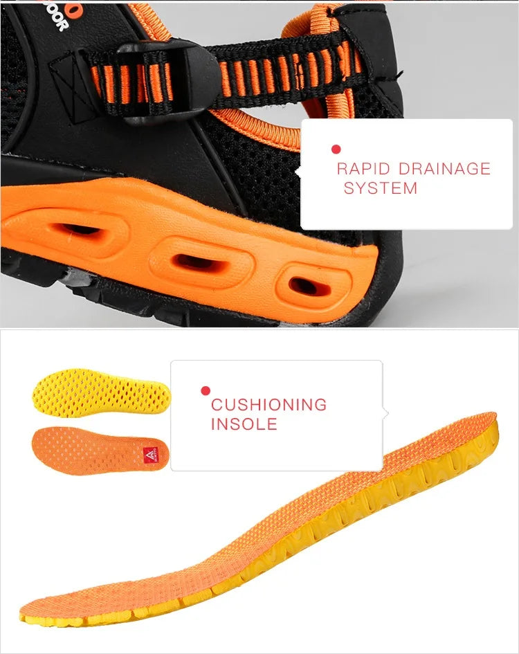 HUMTTO Summer Wading Hiking Shoes for Men Outdoor Man Sneakers Breathable Quick Drying Sports Trekking Beach Barefoot Mens Shoes - Shopfly.co.uk