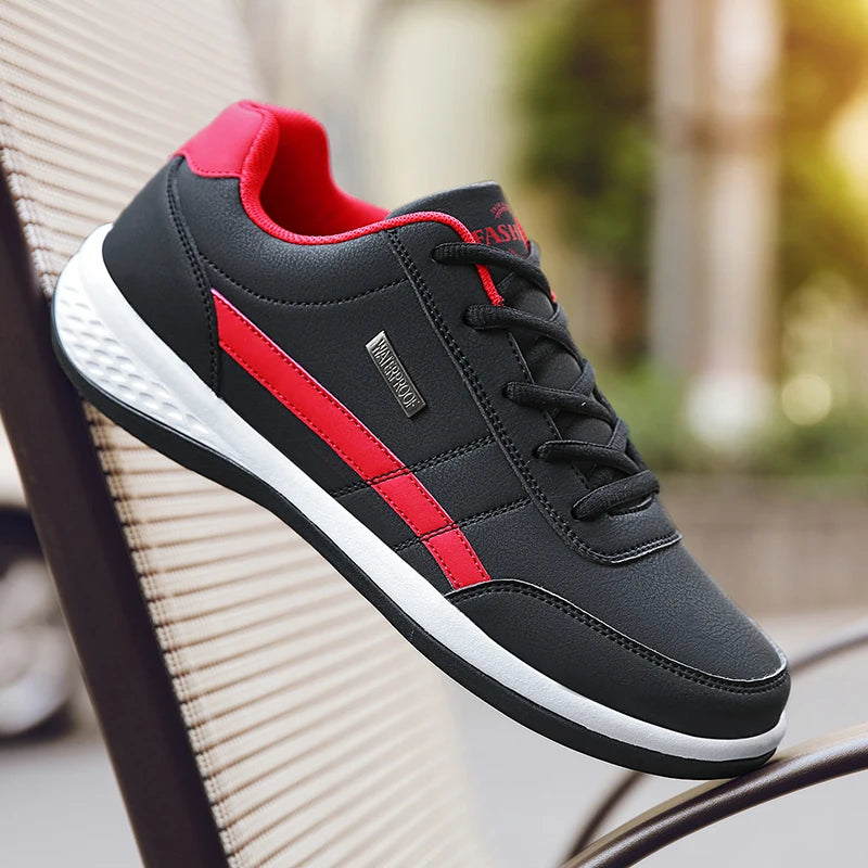 New Leather Men's Shoes, Sports Shoes, Fashion, Brisk Walking, Luxury Shoes, Breathable, Anti Slip, Casual Vulcanized Shoes38-46 - Shopfly.co.uk