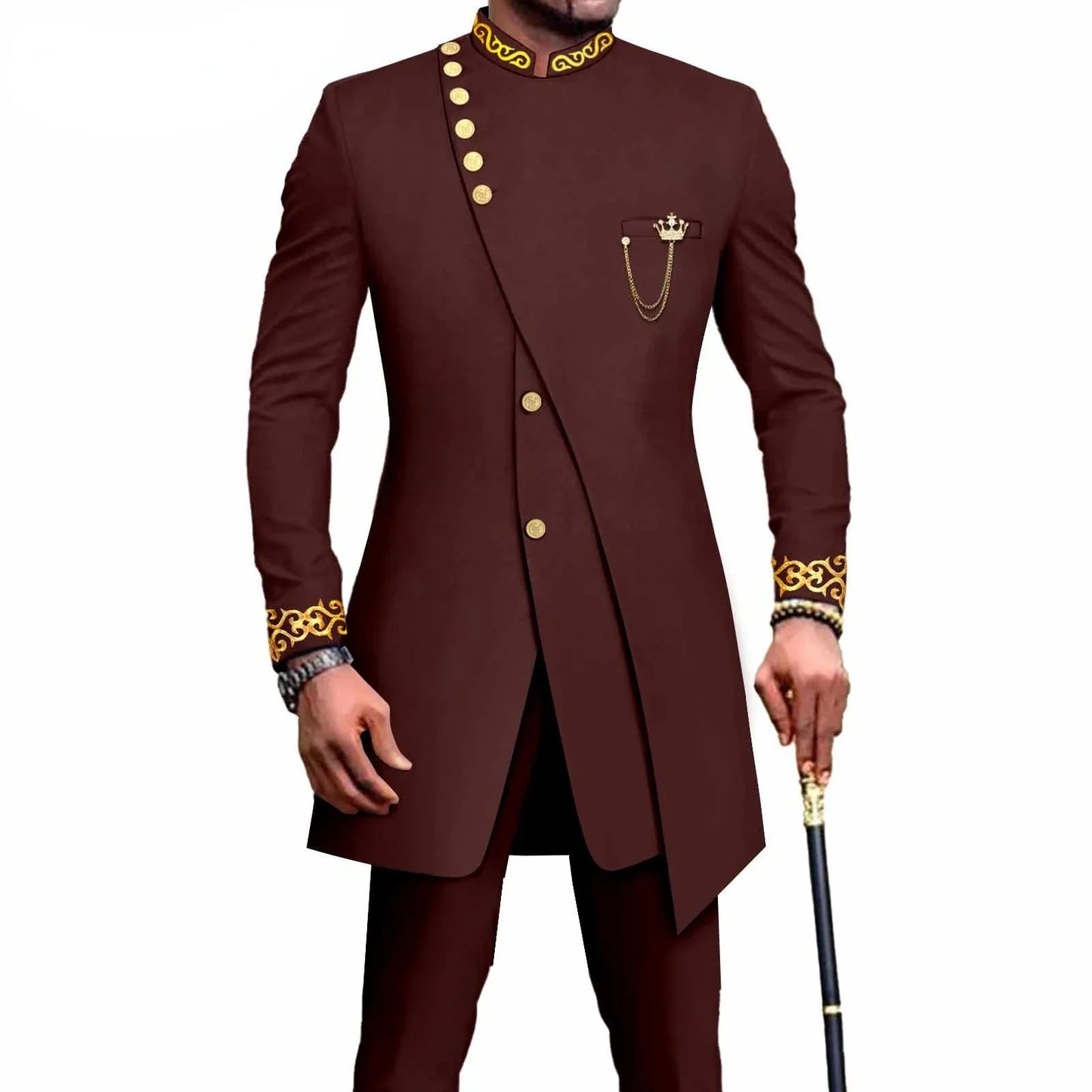 New Casual Men's Suit Slim Two-piece Set Costume Homme Suits for Costume Homme Pour Mariage Terno Masculino Completo - Shopfly.co.uk
