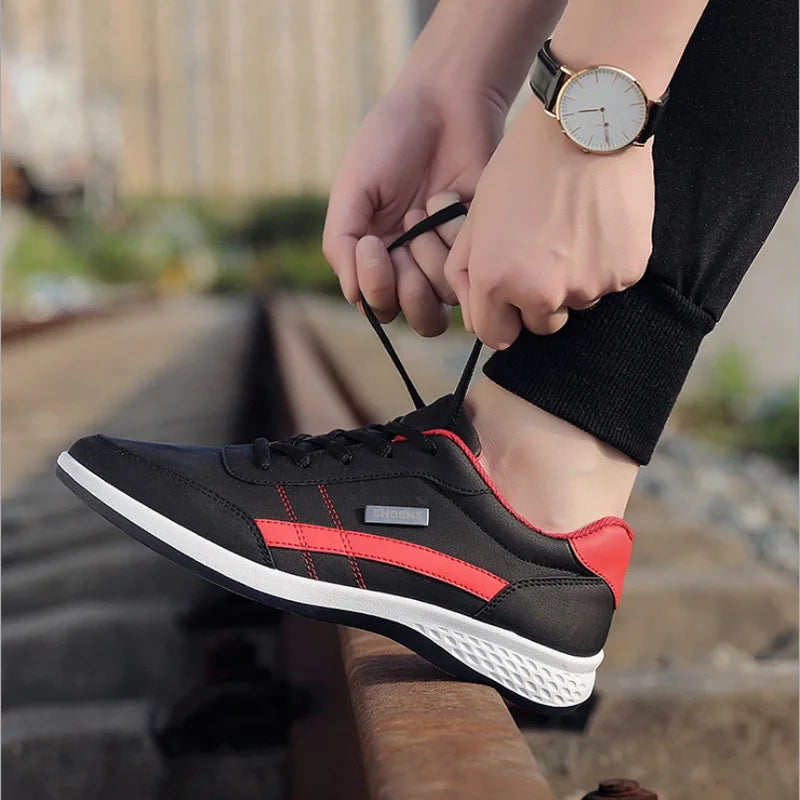 New Leather Men's Shoes, Sports Shoes, Fashion, Brisk Walking, Luxury Shoes, Breathable, Anti Slip, Casual Vulcanized Shoes38-46 - Shopfly.co.uk