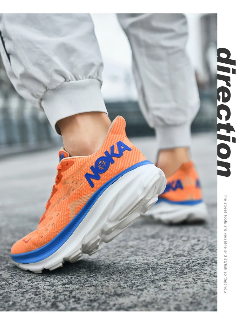 Men Sports Running Shoes Casual Carbon Plate Marathon Breathable Lightweight Women's Comfortable Athletic Nonskid Sneakers - Shopfly.co.uk