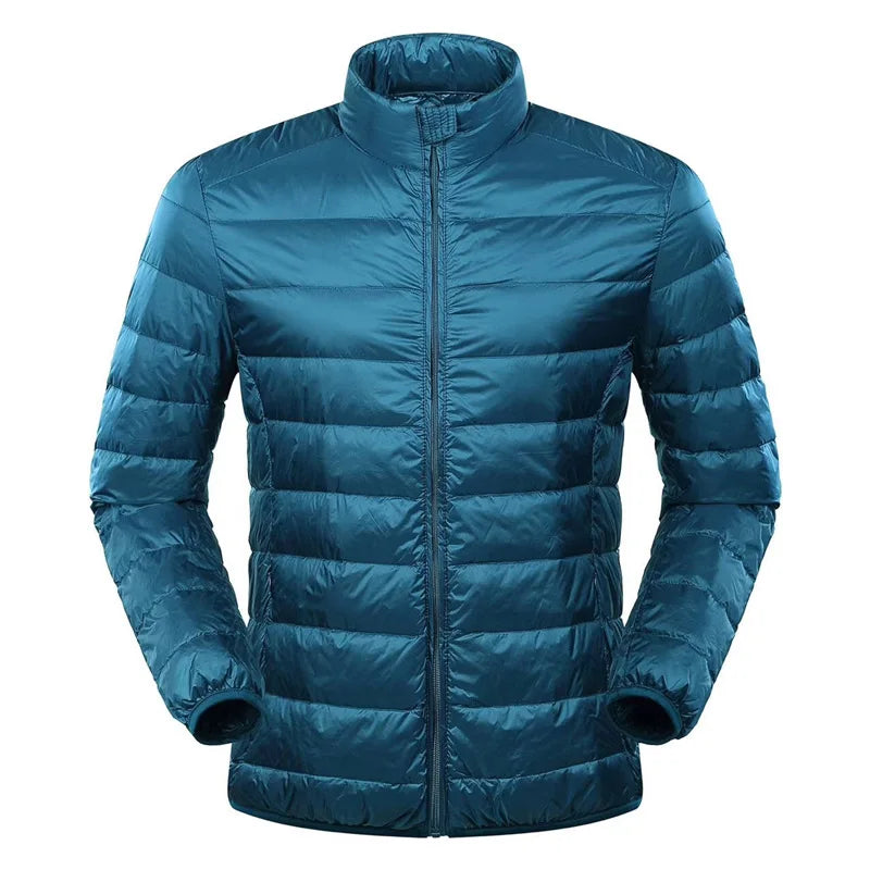 NewBang Feather Jacket Man Ultra Light Down Jacket Men Winter Coat Duck Down Windbreaker Stand Collar Parka With Carry Bag - Shopfly.co.uk