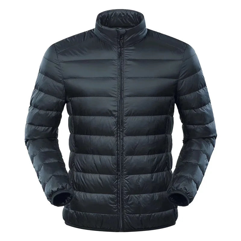 NewBang Feather Jacket Man Ultra Light Down Jacket Men Winter Coat Duck Down Windbreaker Stand Collar Parka With Carry Bag - Shopfly.co.uk